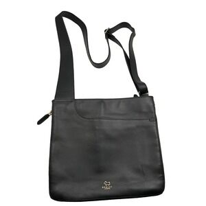 Radley London Leather Purse Crossbody‎ Bag Shoulder Purse Black Minimalist